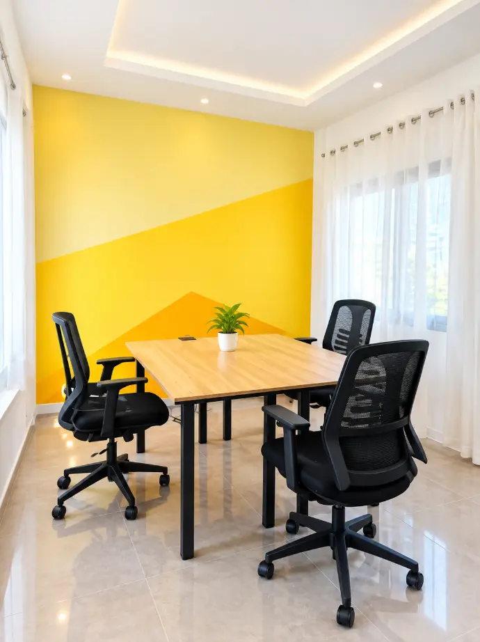 Kaikai private office with a meeting table